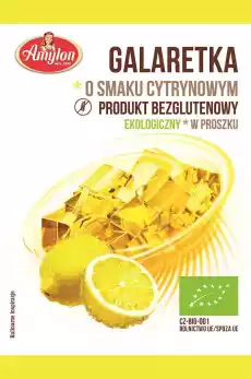 Amylon Galaretka o smaku cytrynowym bezgl 40 g Artykuły Spożywcze Ciasta