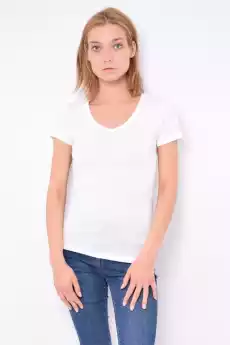 Tshirt damski Calvin Klein Jeans ZW0ZW01340 biały Odzież obuwie dodatki Odzież damska Tshirty i koszulki damskie