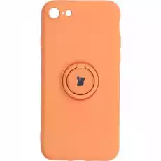 Etui Bizon Case Silicone Ring do iPhone SE 20222020 87 pomarańczowe Telefony i akcesoria Akcesoria telefoniczne Etui