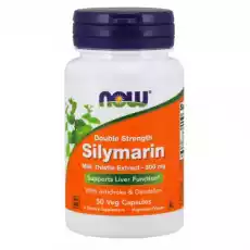 Silymarin Sylimaryna z Ostropestu Plamistego Dandelion Root Mniszek Karczoch 50 kapsułek Now Foods Artykuły Spożywcze Produkty dietetyczne Suplementy