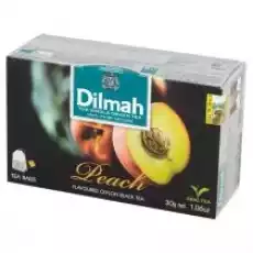 Dilmah Cejlońska czarna herbata z aromatem brzoskwini Peach 20 x 15 g Artykuły Spożywcze Herbata