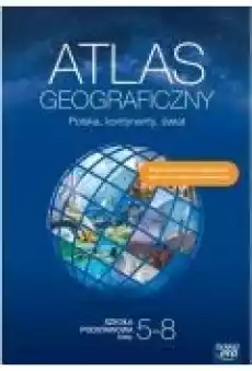 Atlas geograficzny Polska kontynenty świat Szkoła podstawowa Klasy 58 Książki Podręczniki i lektury