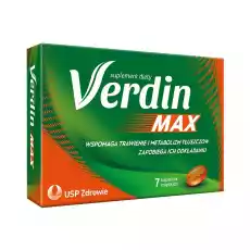 Verdin MAX wspomaga trawienie i metabolizm tłuszczu 7 kaps Zdrowie i uroda