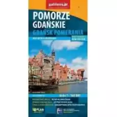 Mapa z przewodnikiem Pomorze Gdańskie wangielska Książki Literatura podróżnicza