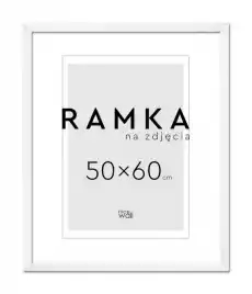 Ramka na zdjęcia 50x60 cm Biała Fotografia Akcesoria fotograficzne Ramki albumy i akcesoria do zdjęć