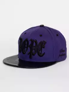 Czapka Z Daszkiem Snapback FioletowoCzarna Royal Blue Dope Old Writing Odzież obuwie dodatki Galanteria i dodatki Nakrycia głowy Czapki z daszkiem