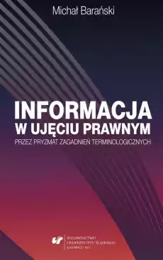 Informacja w ujęciu prawnym przez pryzmat Książki Prawo akty prawne