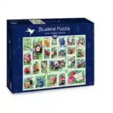 Puzzle 2000 el Znaczki z kwiatami Bluebird Puzzle Dla dziecka Zabawki Puzzle