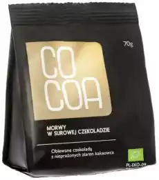 MORWY TURECKIE W SUROWEJ CZEKOLADZIE BIO 70 g COCOA Artykuły Spożywcze Kakao i czekolada