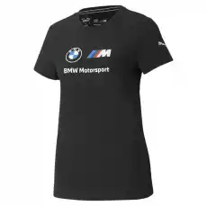 Koszulka damska Puma BMW MMS ESSENTIALS LOGO czarna 53126101 Odzież obuwie dodatki Koszulki