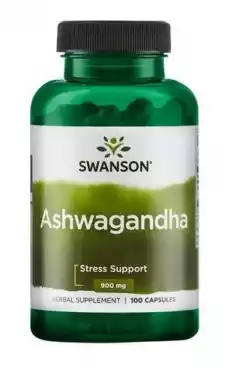 SWANSON Ashwagandha 450mg x 100 kapsułek Zdrowie i uroda Zdrowie Witaminy minerały suplementy diety