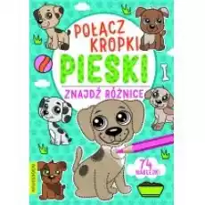 Połącz kropki znajdź różnice Pieski Książki Dla dzieci