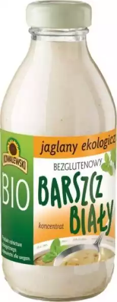 BARSZCZ BIAŁY JAGLANY BEZGLUTENOWY KONCENTRAT BIO 320 ml KOWALEWSKI Artykuły Spożywcze Gotowe dania