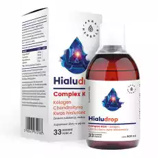 Aura Herbals Hialudrop complex KCH Kolagen Chondroityna Kw Hialuronowy 500 ml Zdrowie i uroda Zdrowie Witaminy minerały suplementy diety