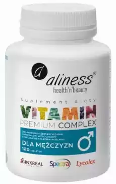 Premium Vitamin Complex dla mężczyzn 120 tabl Aliness Artykuły Spożywcze