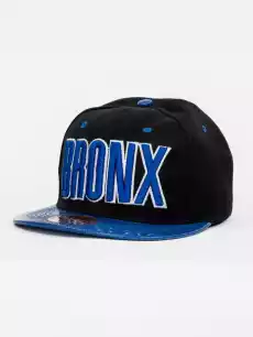 Czapka Z Daszkiem Snapback CzarnoNiebieska Royal Blue Slick Bronx Odzież obuwie dodatki Galanteria i dodatki Nakrycia głowy Czapki z daszkiem