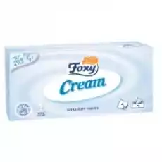 Foxy Chusteczki kosmetyczne Cream 75 szt Zdrowie i uroda Kosmetyki i akcesoria Pielęgnacja ciała Higiena intymna Środki higieniczne