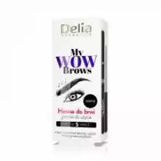 Delia My Wow Brows henna do brwi 10 Czerń 6 ml Zdrowie i uroda Kosmetyki i akcesoria Makijaż i demakijaż