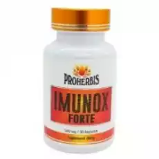 Proherbis Imunox Forte 500 mg suplement diety 90 kaps Zdrowie i uroda Zdrowie Witaminy minerały suplementy diety