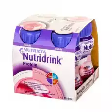 NUTRIDRINK PROTEIN smak truskawkowy 125ml x 4 sztuki Artykuły Spożywcze Zdrowa żywność