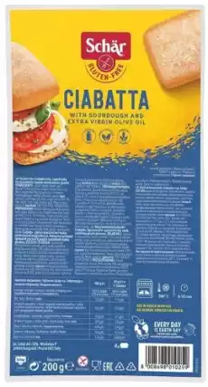 Ciabatta bułki do zapiekania bezglutenowe 200 g Schar Artykuły Spożywcze Zdrowa żywność