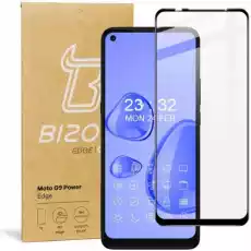 Szkło hartowane Bizon Glass Edge do Moto G9 Power czarne Telefony i akcesoria Akcesoria telefoniczne Folie ochronne