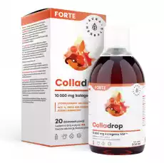 Aura Herbals Colladrop Forte kolagen morski 10000 mg płyn 500 ml Sport i rekreacja Odżywki i suplementy