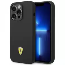 Ferrari FEHCP14LSIBBK iPhone 14 Pro 61 czarnyblack hardcase Silicone Metal Logo Telefony i akcesoria Akcesoria telefoniczne Etui