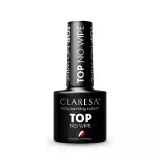 Claresa Top No Wipe top utwardzający do lakieru hybrydowego bez przemywania 5g Zdrowie i uroda Kosmetyki i akcesoria Manicure i pedicure Żele do paznokci