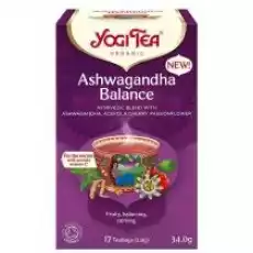 Yogi Tea Herbatka ajurwedyjska równowaga z ashwagandhą ashwagandha balance 17 x 20 g Bio Artykuły Spożywcze Herbata