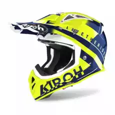 AIROH KASK OFFROAD AVIATOR ACE AMAZE BLUE GLOSS Sport i rekreacja Sporty motorowe Kaski do sportów motorowych