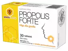 PROPOLIS FORTE x 30 tabletek o smaku pomarańczowym Zdrowie i uroda Zdrowie Leki Przeziębienie i grypa