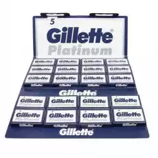 Żyletki Gillette Platinum 100 sztuk Zdrowie i uroda Kosmetyki i akcesoria Kosmetyki dla mężczyzn Męskie kosmetyki i akcesoria do golenia