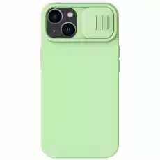 Etui z ochroną aparatu Nillkin CamShield Silky Silicone Case do iPhone 14 zielone Telefony i akcesoria Akcesoria telefoniczne Etui