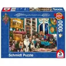 Puzzle 1000 el Spotkanie w domowej bibliotece G3 Dla dziecka Zabawki Puzzle