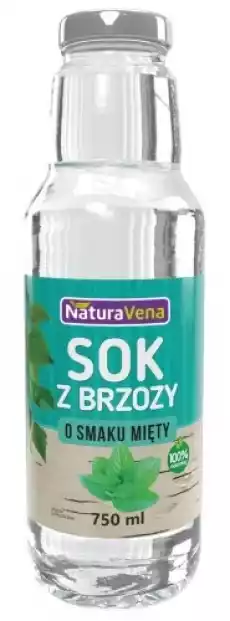 SOK Z BRZOZY O SMAKU MIĘTY 750 ml NATURAVENA Artykuły Spożywcze Produkty dietetyczne Soki