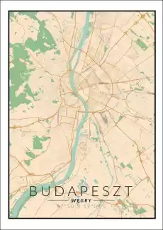 Budapeszt mapa kolorowa plakat Wymiar do wyboru 20x30 cm Dom i ogród Wyposażenie wnętrz Dekoracja Obrazy i plakaty