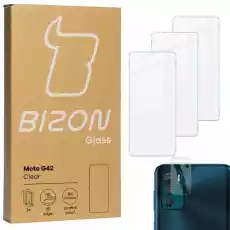 Szkło hartowane Bizon Glass Clear 3 szt obiektyw Motorola Moto G42 Telefony i akcesoria Akcesoria telefoniczne Folie ochronne