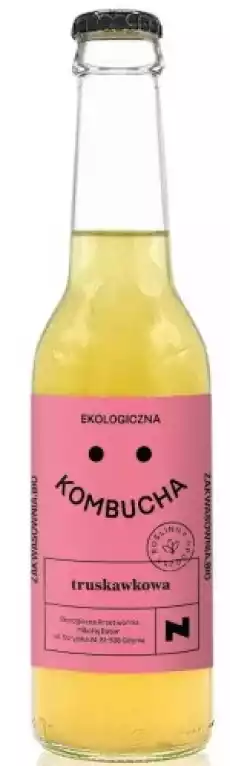 KOMBUCHA TRUSKAWKOWA BIO 270 ml ZAKWASOWNIA Artykuły Spożywcze Napoje