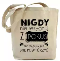 shopper nigdy nie rezygnuj z pokus Odzież obuwie dodatki Galanteria i dodatki Torby na zakupy