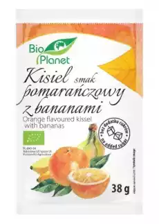 KISIEL O SMAKU POMARAŃCZOWYM Z BANANAMI BIO 38 g BIO PLANET Artykuły Spożywcze Zdrowa żywność