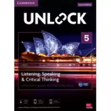 Unlock 5 Listening Speaking and Critical Thinking Student039s Book with Digital Pack Książki Podręczniki i lektury