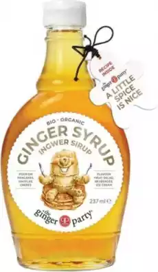 SYROP IMBIROWY BIO 237 ml GINGER PEOPLE Artykuły Spożywcze Syropy