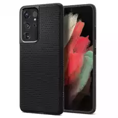 Etui Spigen Liquid Air Galaxy S21 Ultra 5G czarne Telefony i akcesoria Akcesoria telefoniczne Etui