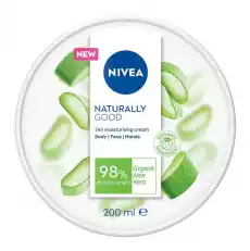 Nivea Naturally Good Cream krem do ciała twarzy i rąk z organicznym aloesem 200ml Zdrowie i uroda Kosmetyki i akcesoria Pielęgnacja ciała Balsamy mleczka peelingi do ciała