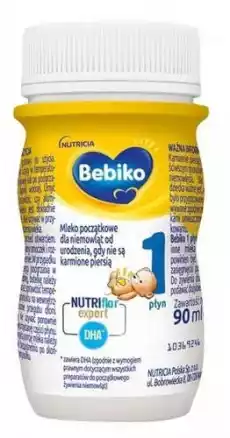 Bebiko 1 mleko 90ml x 24 sztuki Dla dziecka Akcesoria dla dzieci Karmienie dziecka Kaszki mleko i dania dla dzieci