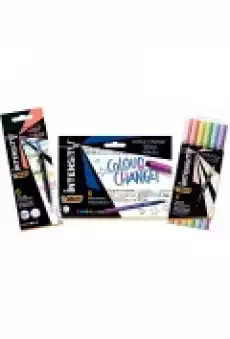 Flamastry zestaw BIC Intensity Bundle Color ChangeIntensity HighPastel Dual Tip Biuro i firma Akcesoria biurowe Artykuły papiernicze