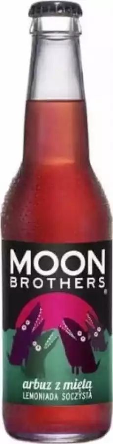 Lemoniada soczysta arbuz z miętą 330 ml Moon Brothers Artykuły Spożywcze Napoje