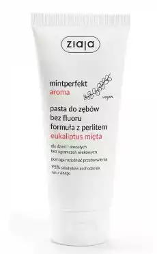 Ziaja Mintperfekt Aroma pasta do zębów bez fluoru z perlitem eukaliptus mięta 100ml Zdrowie i uroda Kosmetyki i akcesoria Pielęgnacja zębów i jamy ustnej