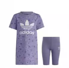 Komplet dresowy dziecięcy adidas ORIGINALS fioletowy IB9483 Sport i rekreacja Odzież i obuwie sportowe